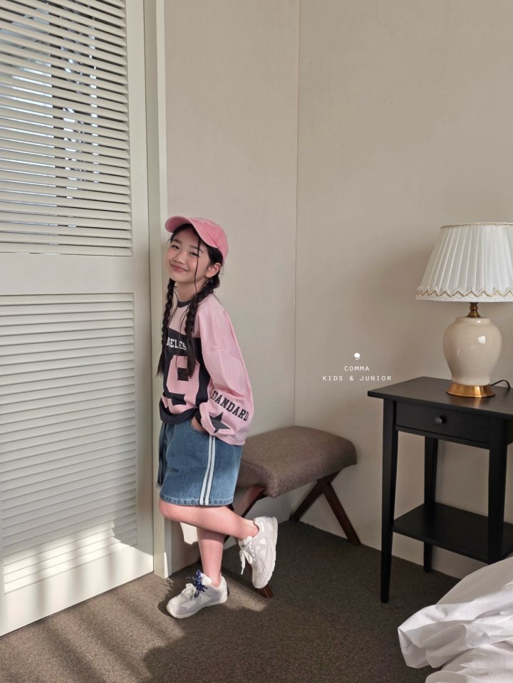 Comma - Korean Children Fashion - #childrensboutique - Double Line Denim Pants - 3