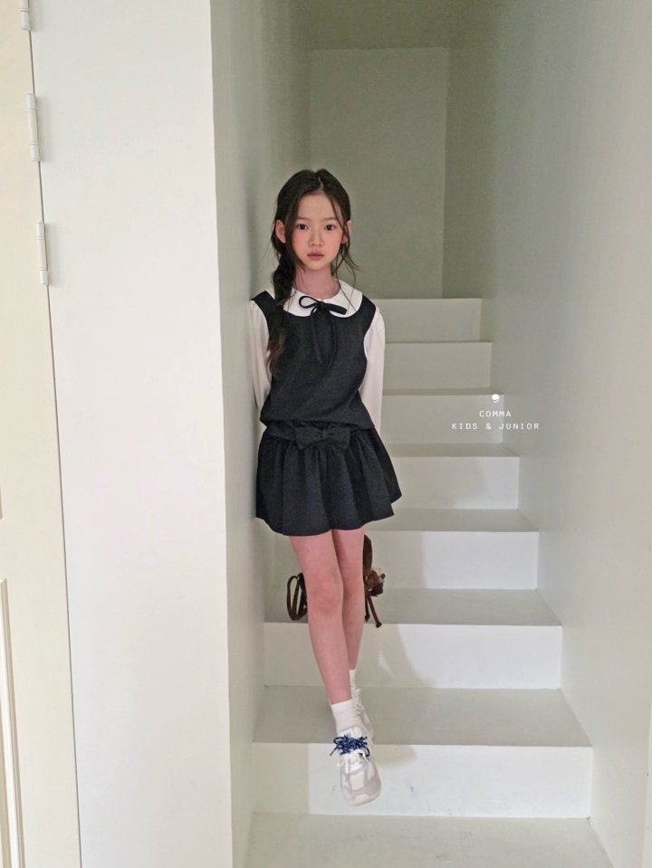 Comma - Korean Children Fashion - #childrensboutique - Round Collar Blouse - 8