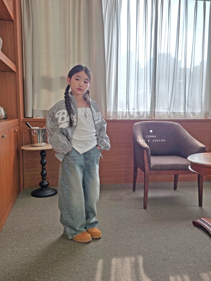 Comma - Korean Children Fashion - #childrensboutique - V Tie Sleeveless Top - 4