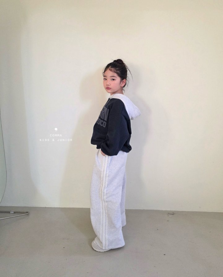 Comma - Korean Children Fashion - #designkidswear - Color-Block Hoodie - 9