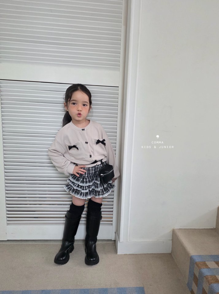 Comma - Korean Children Fashion - #designkidswear - Ribbon Pocket Cardigan - 6