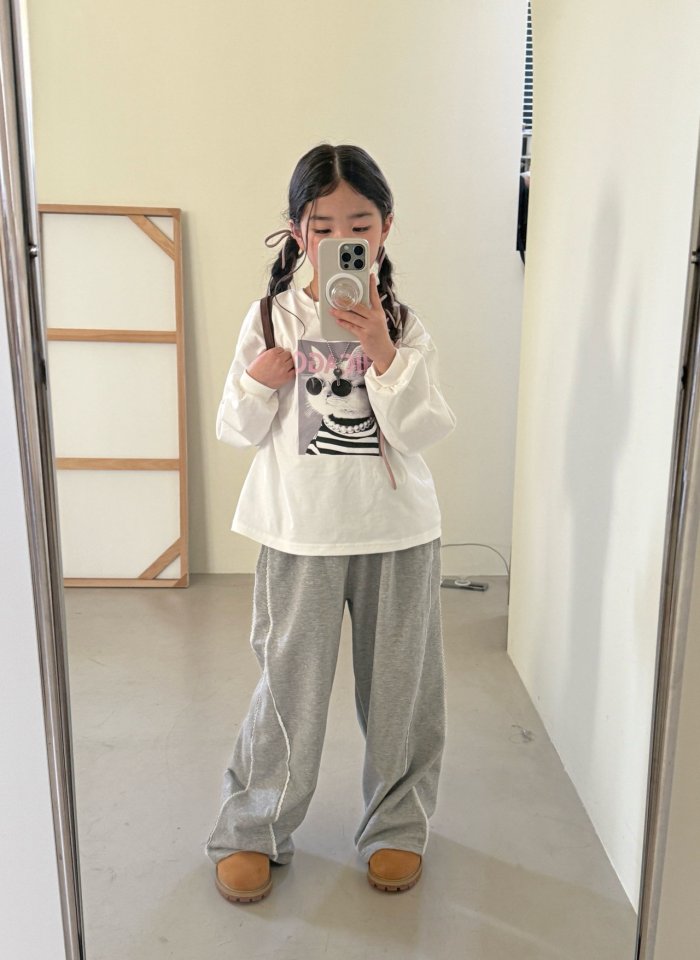 Comma - Korean Children Fashion - #designkidswear - Double-Line Diagonal Pants - 10