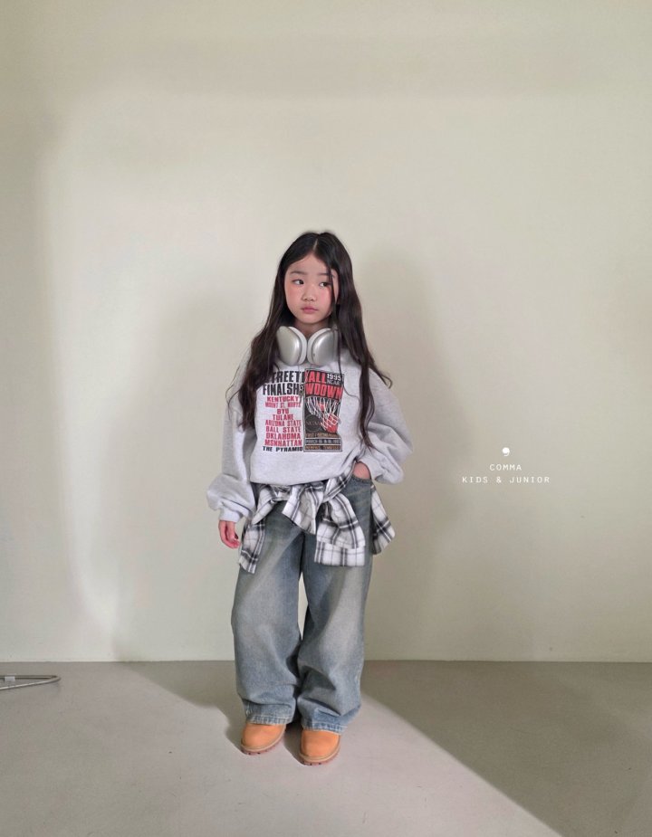 Comma - Korean Children Fashion - #designkidswear - Street Ball Sweatshirt - 4