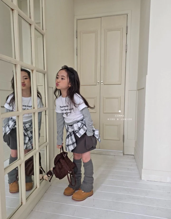 Comma - Korean Children Fashion - #discoveringself - Print Layered Tee - 4