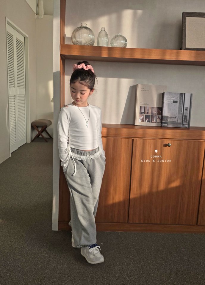 Comma - Korean Children Fashion - #fashionkids - Shoulder Slit Tee - 3