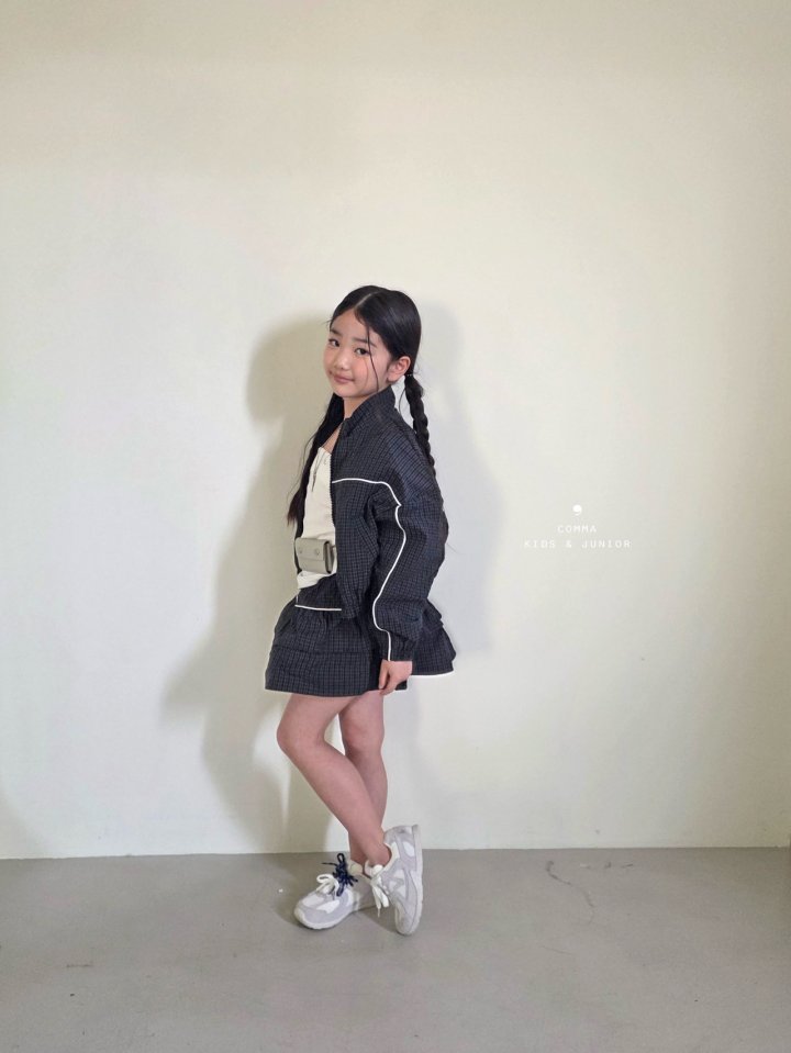 Comma - Korean Children Fashion - #discoveringself - Stripe Crop Jacket - 4