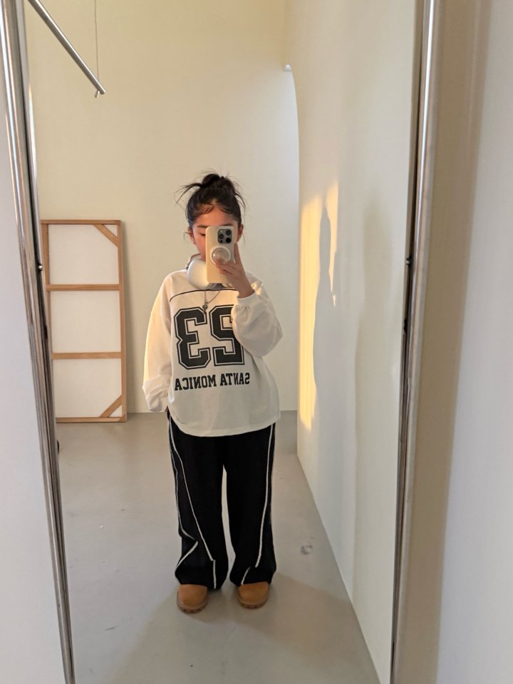 Comma - Korean Children Fashion - #fashionkids - Double-Line Diagonal Pants - 12