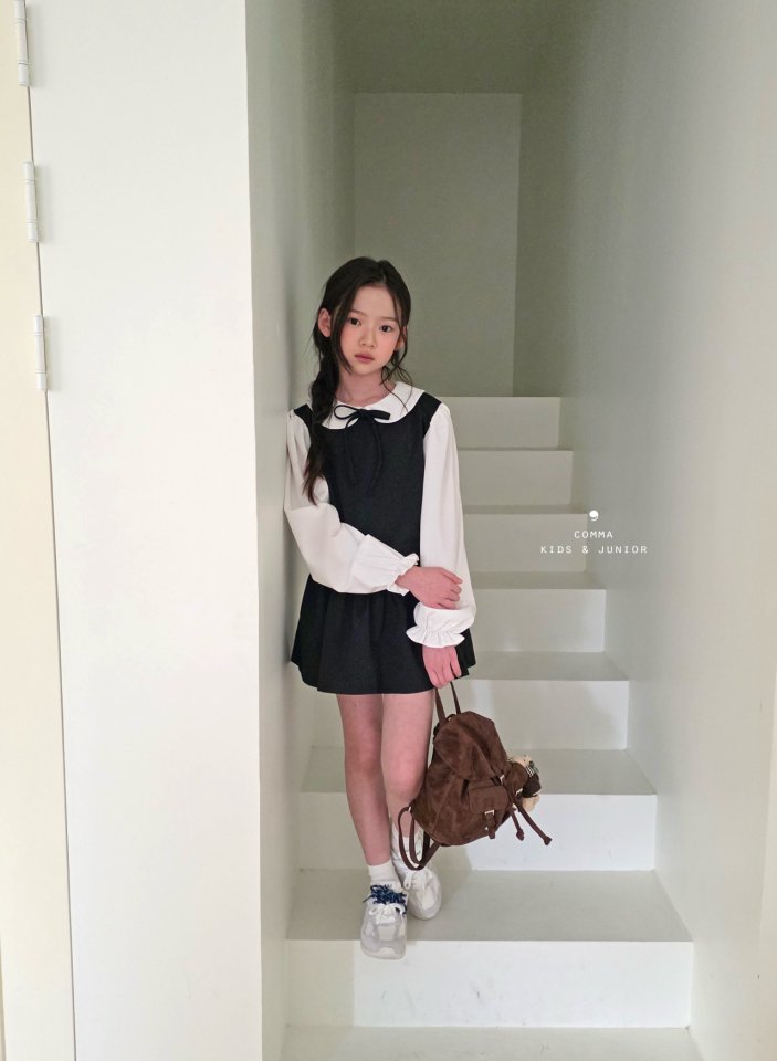 Comma - Korean Children Fashion - #fashionkids - Round Collar Blouse - 11