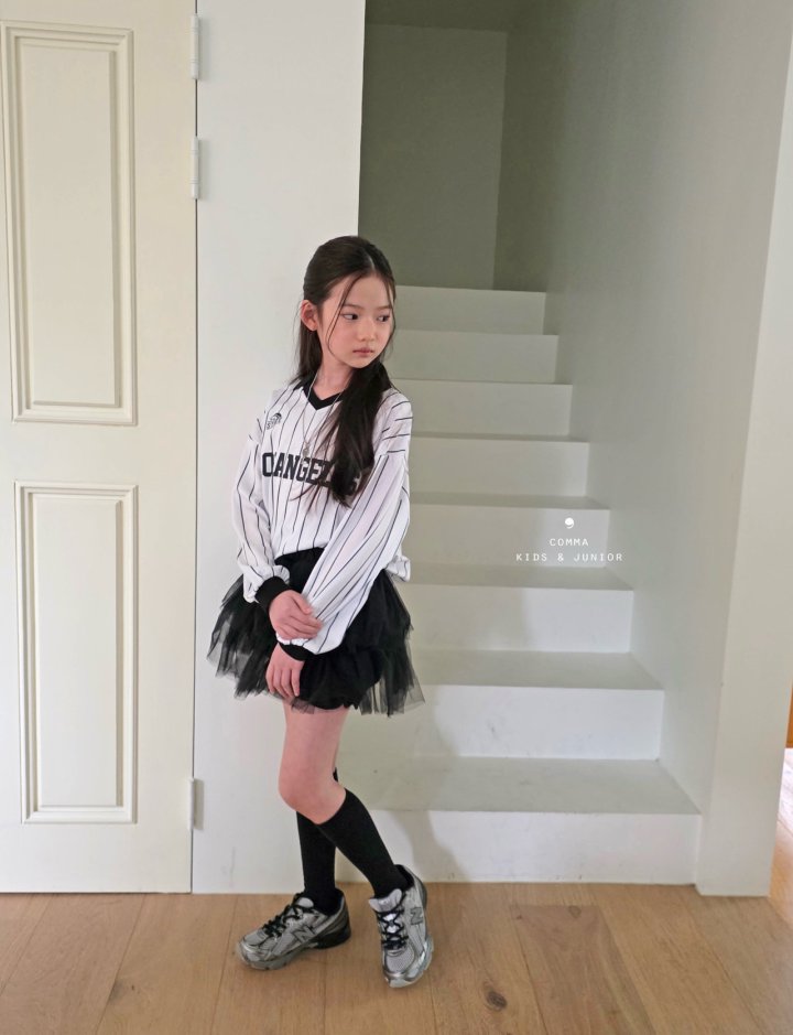 Comma - Korean Children Fashion - #fashionkids - Rugby Tee (Blue) - 3