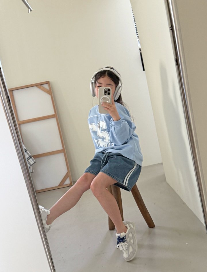 Comma - Korean Children Fashion - #kidsshorts - Stripe Number Tee - 8