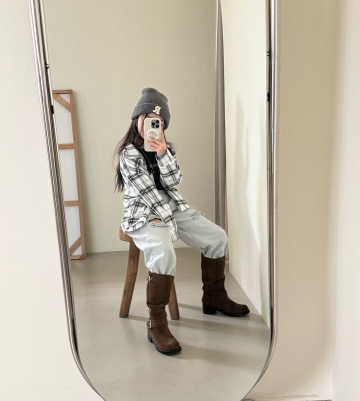 Comma - Korean Children Fashion - #kidsshorts - Check Shirt - 11