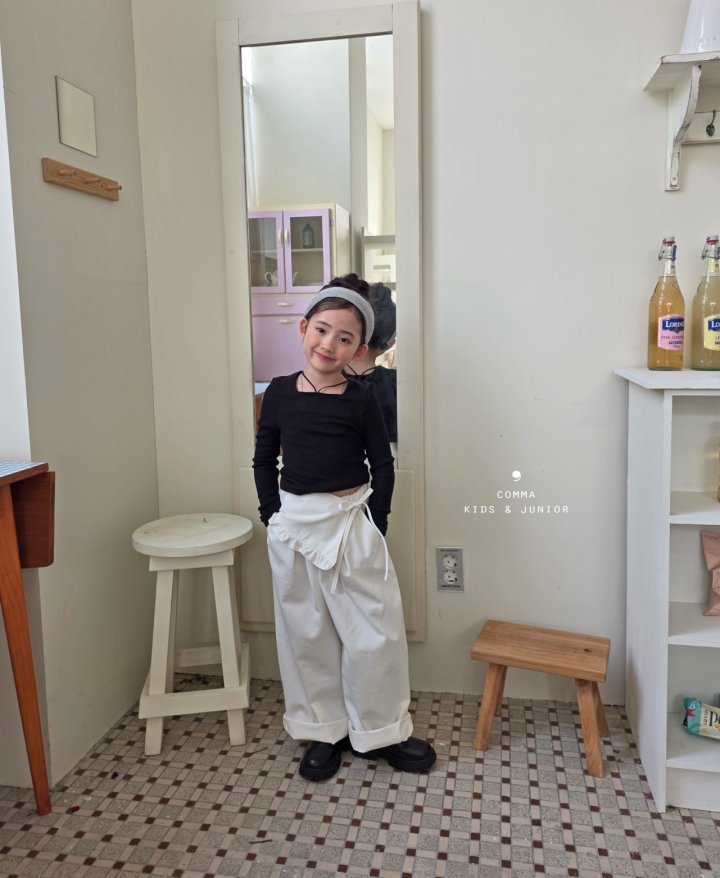 Comma - Korean Children Fashion - #kidsshorts - Square Strap Tee - 10