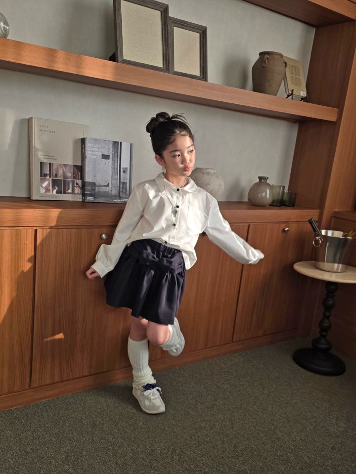 Comma - Korean Children Fashion - #kidsshorts - Ribbon Skirt - 3