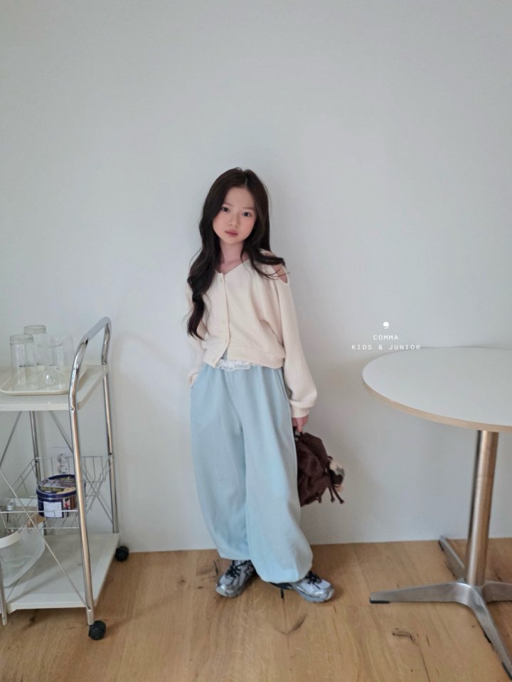 Comma - Korean Children Fashion - #kidsshorts - Asymmetrical Slit Cardigan - 7