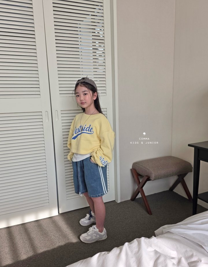 Comma - Korean Children Fashion - #kidsshorts - Waist Crop Tee