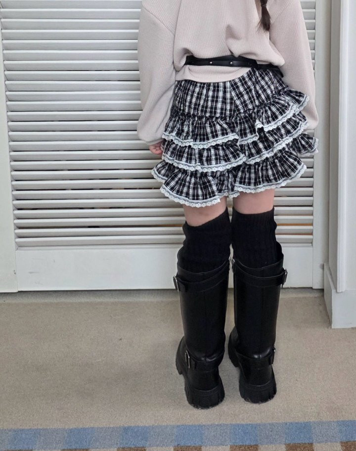 Comma - Korean Children Fashion - #kidsstore - Tiered Skirt Pants