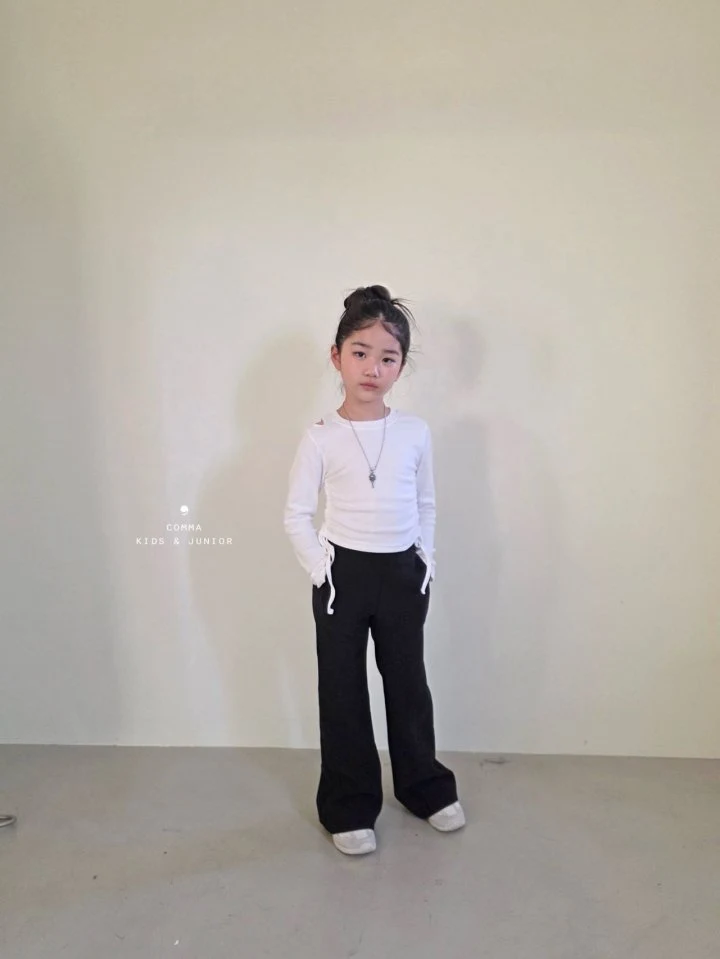 Comma - Korean Children Fashion - #kidsstore - Shoulder Slit Tee - 5