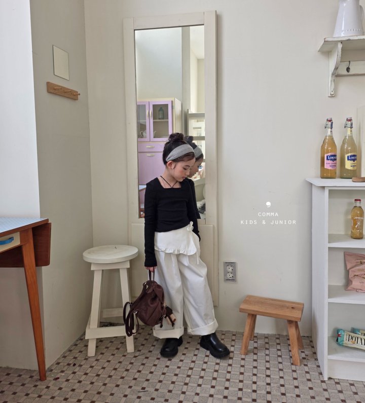 Comma - Korean Children Fashion - #kidsstore - Square Strap Tee - 11