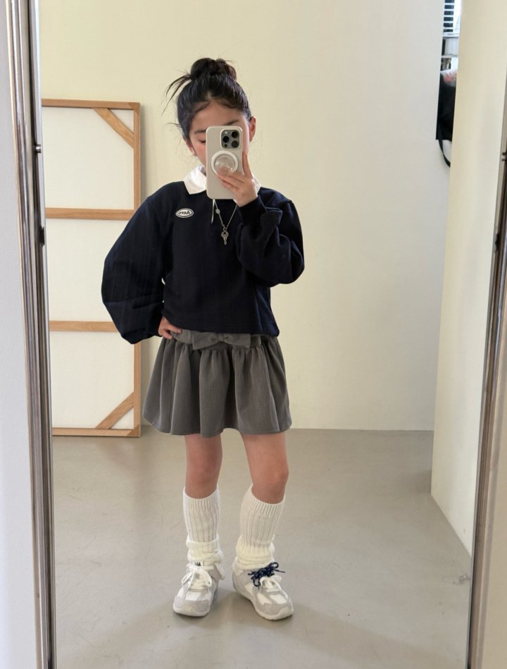 Comma - Korean Children Fashion - #kidsstore - Embroidered Collar Tee - 12