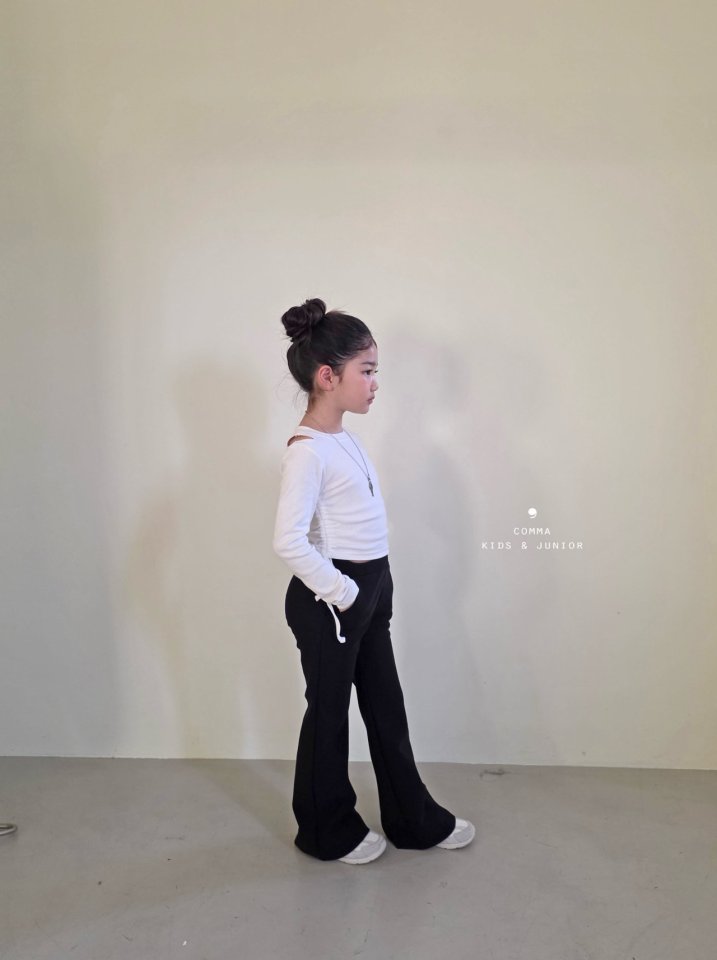 Comma - Korean Children Fashion - #kidzfashiontrend - Shoulder Slit Tee - 6
