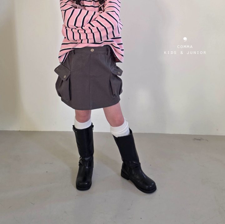 Comma - Korean Children Fashion - #kidzfashiontrend - Cargo Skirt