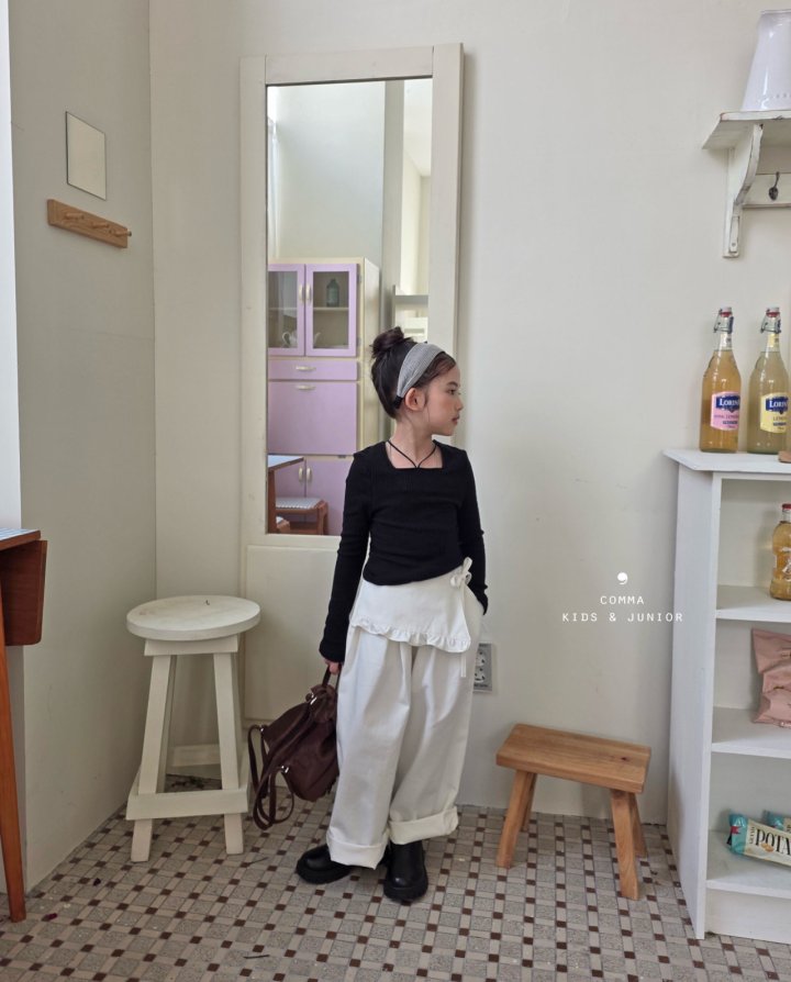 Comma - Korean Children Fashion - #kidzfashiontrend - Square Strap Tee - 12
