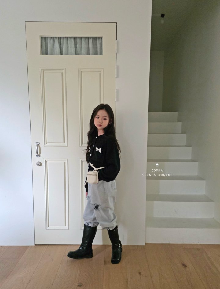 Comma - Korean Children Fashion - #kidzfashiontrend - Ribbon Pocket Cardigan - 11
