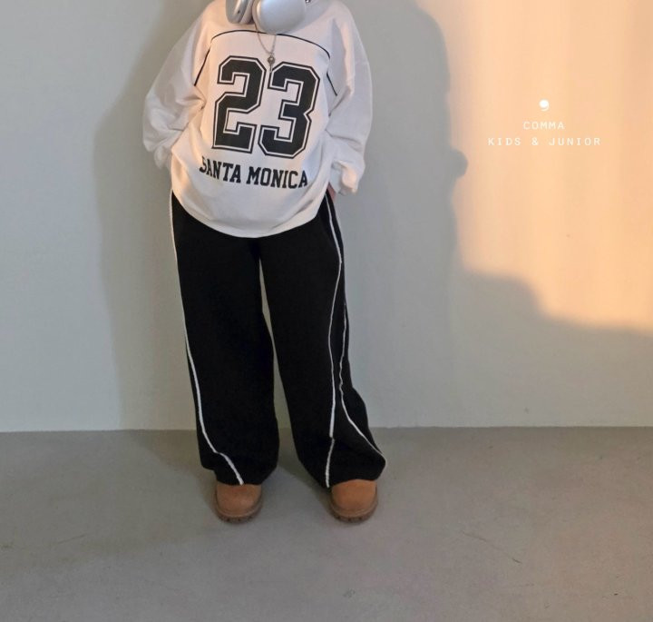 Comma - Korean Children Fashion - #kidzfashiontrend - Double-Line Diagonal Pants