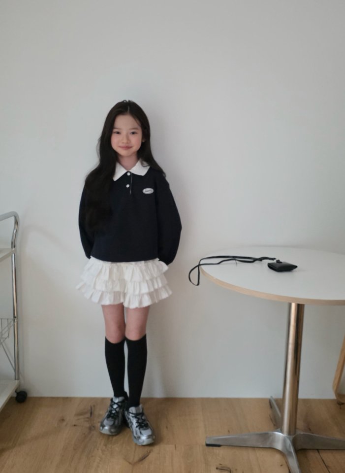 Comma - Korean Children Fashion - #Kfashion4kids - Tiered Skirt Pants - 4