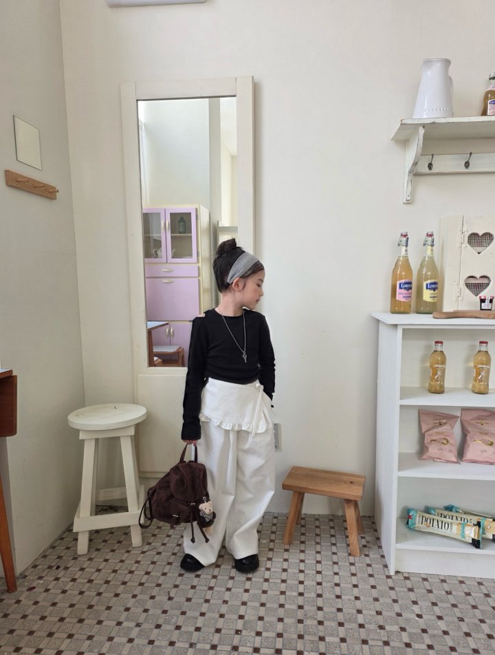 Comma - Korean Children Fashion - #littlefashionista - Shoulder Slit Tee - 8