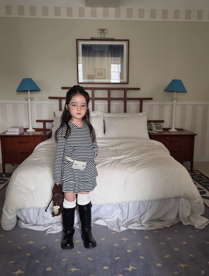 Comma - Korean Children Fashion - #Kfashion4kids - Striped Hoodie - 4