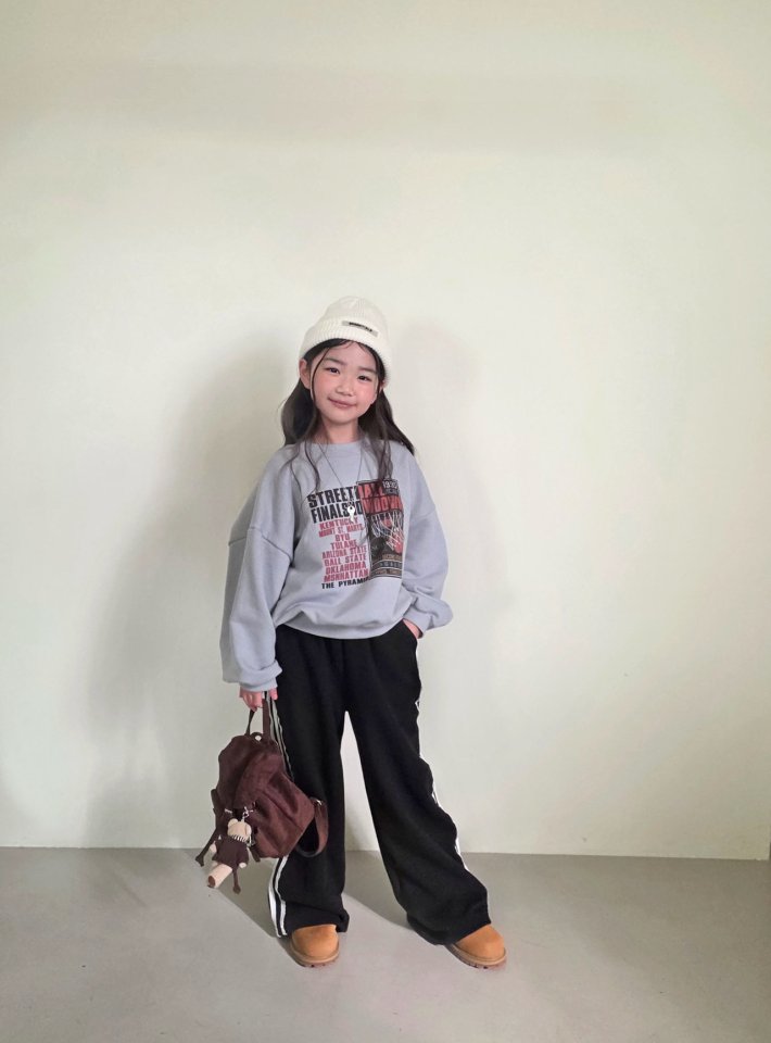 Comma - Korean Children Fashion - #littlefashionista - Street Ball Sweatshirt - 10