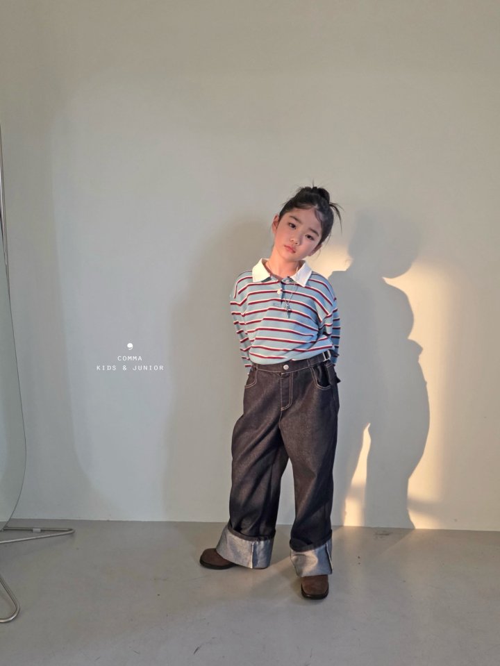 Comma - Korean Children Fashion - #magicofchildhood - Short Collar Tee - 8