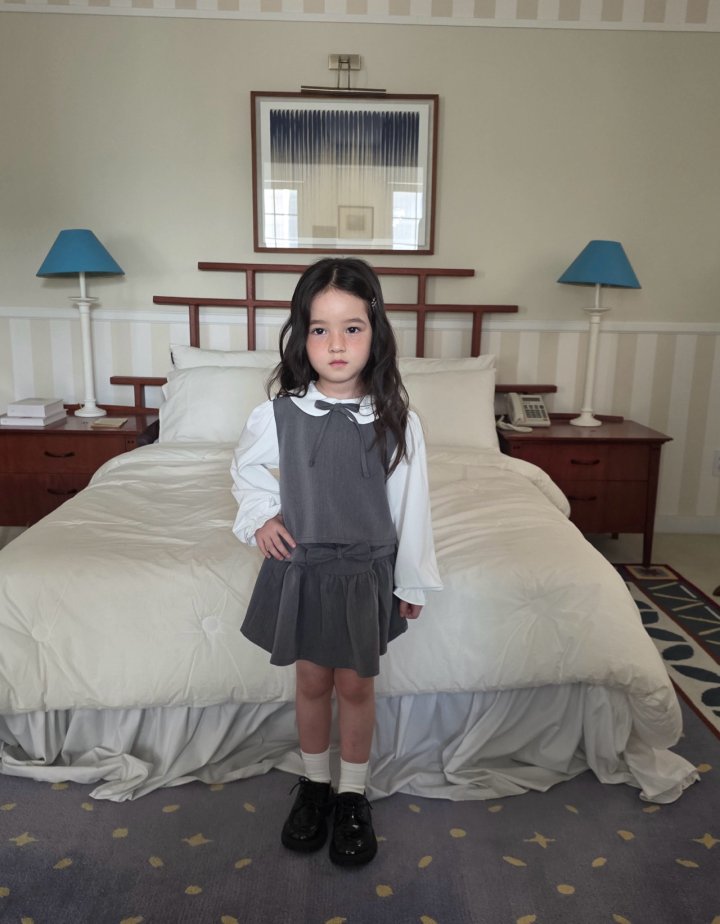 Comma - Korean Children Fashion - #magicofchildhood - Round Collar Blouse - 3