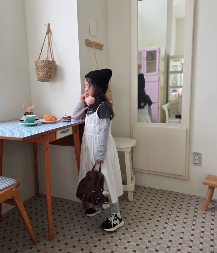 Comma - Korean Children Fashion - #magicofchildhood - Strap Lace One-piece - 8