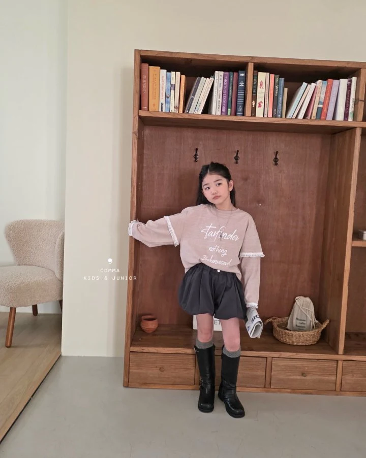 Comma - Korean Children Fashion - #magicofchildhood - Point Lace Tee - 7