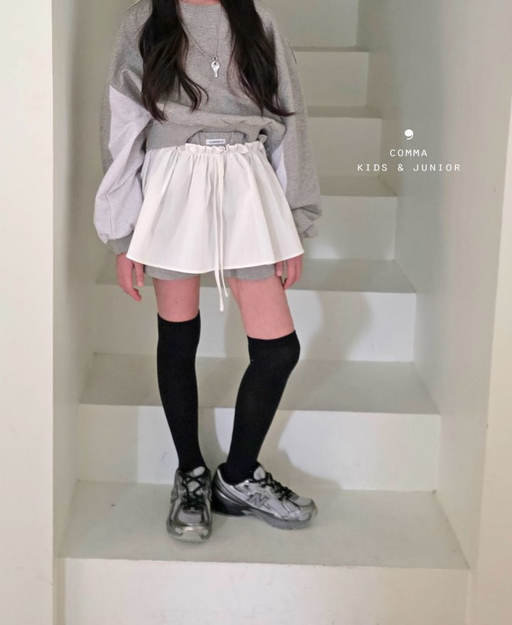 Comma - Korean Children Fashion - #minifashionista - Color-Block Skirt Pants