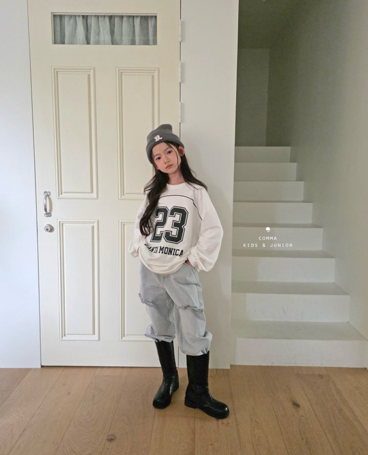Comma - Korean Children Fashion - #minifashionista - Ripped Denim Pants - 12