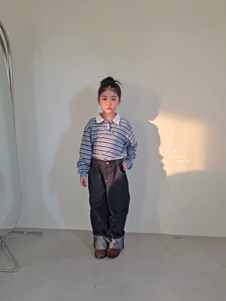 Comma - Korean Children Fashion - #minifashionista - Short Collar Tee - 9