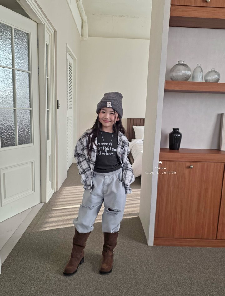 Comma - Korean Children Fashion - #minifashionista - Check Shirt