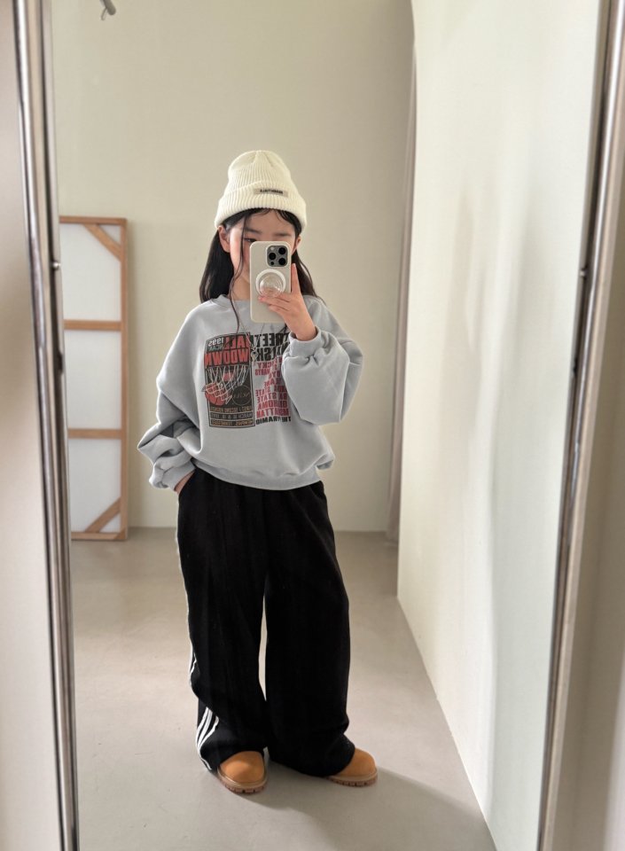 Comma - Korean Children Fashion - #minifashionista - Street Ball Sweatshirt - 12