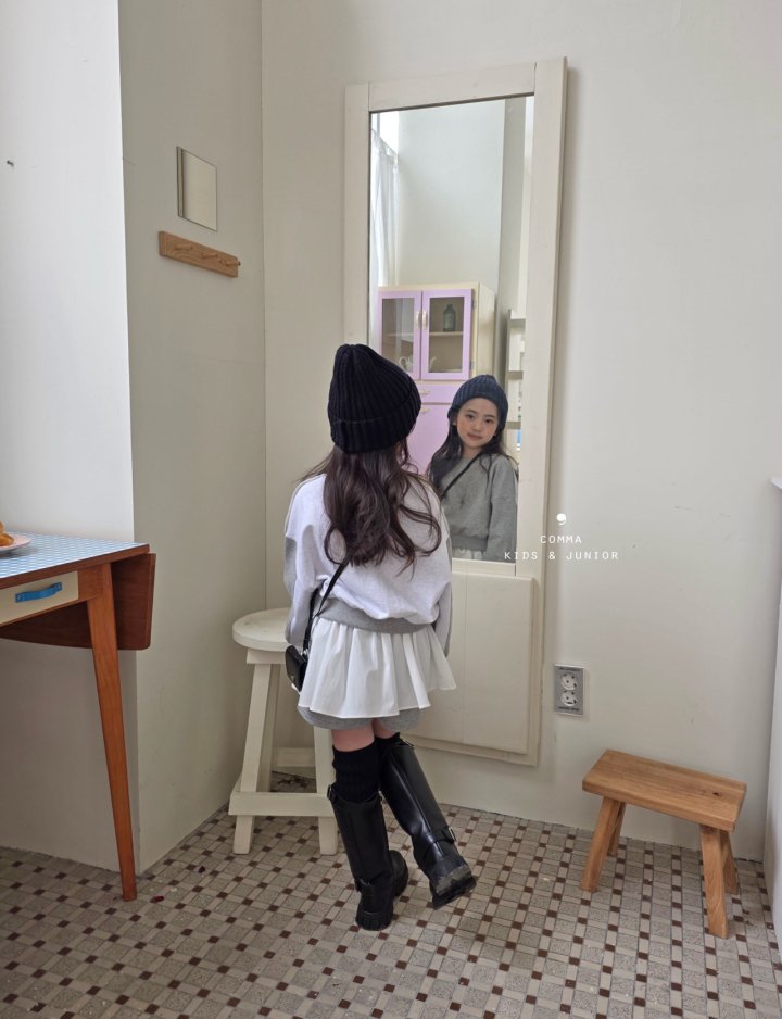 Comma - Korean Children Fashion - #prettylittlegirls - Half Half Sweatshirt - 8
