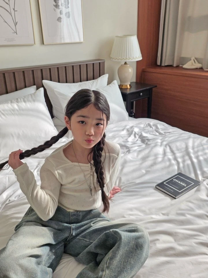 Comma - Korean Children Fashion - #prettylittlegirls - Ribbon Tee - 7