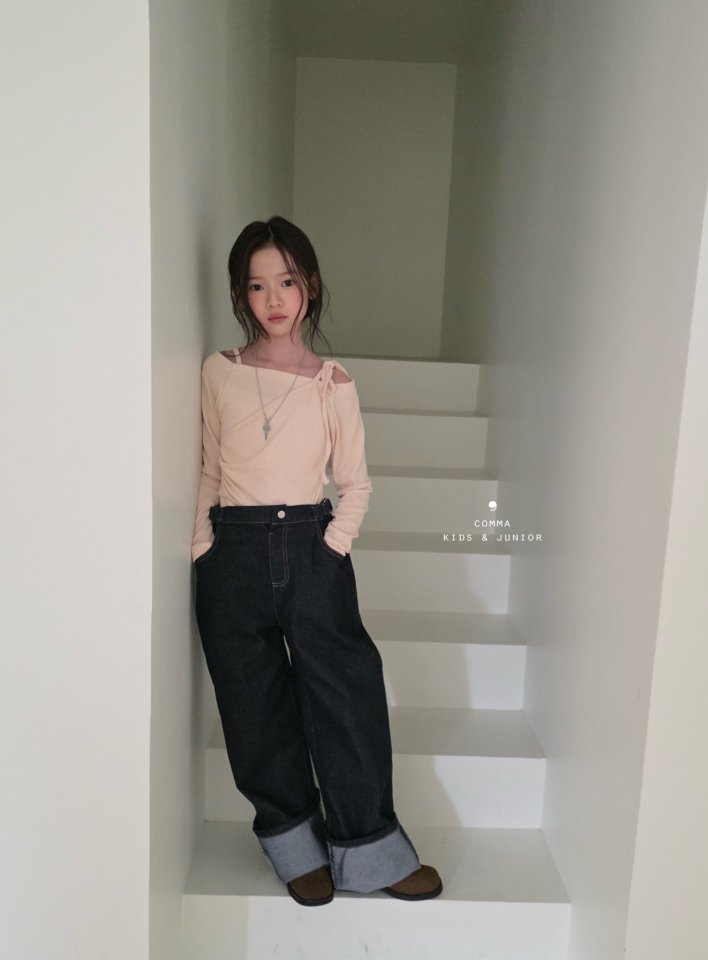 Comma - Korean Children Fashion - #prettylittlegirls - Wrap Tie Tee - 3