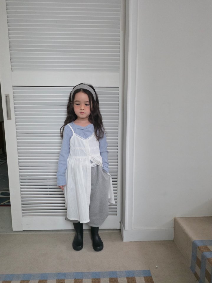 Comma - Korean Children Fashion - #prettylittlegirls - Strap Lace One-piece - 10