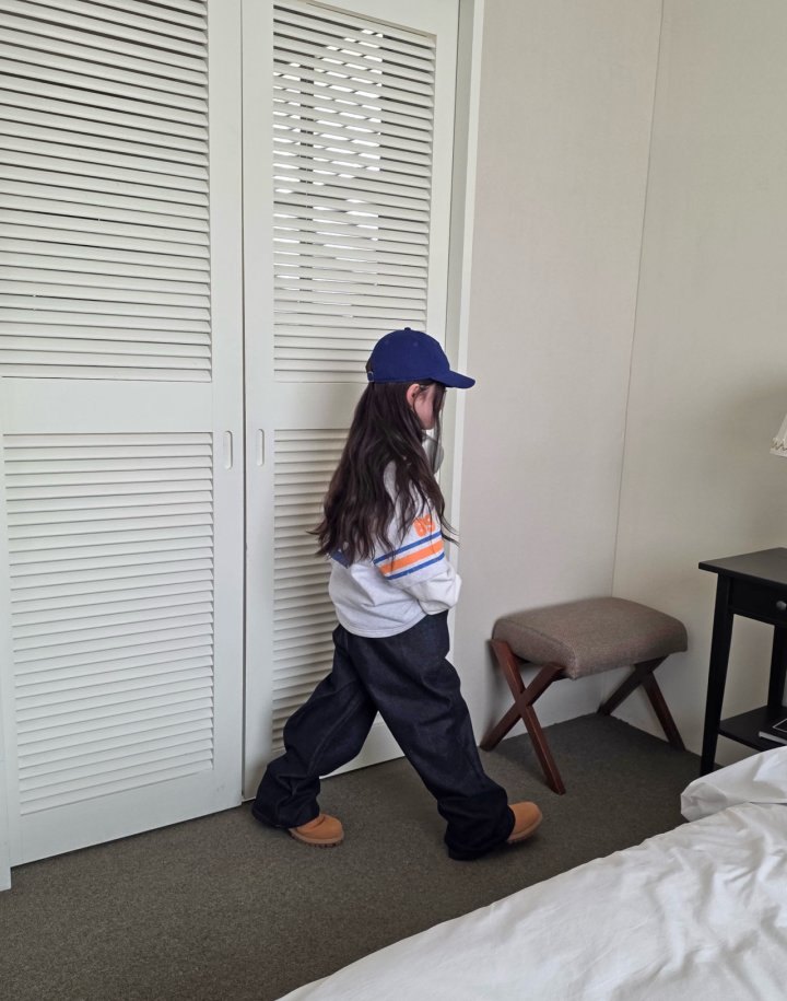 Comma - Korean Children Fashion - #stylishchildhood - Roll Up Belt Denim Pants - 8