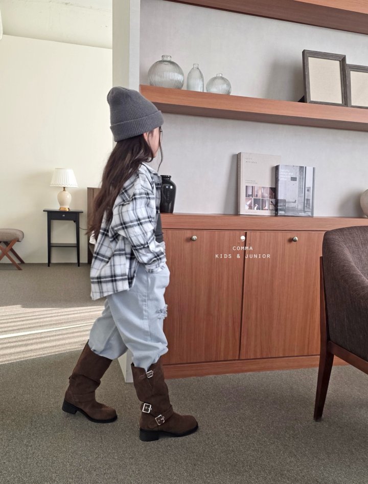 Comma - Korean Children Fashion - #stylishchildhood - Check Shirt - 5