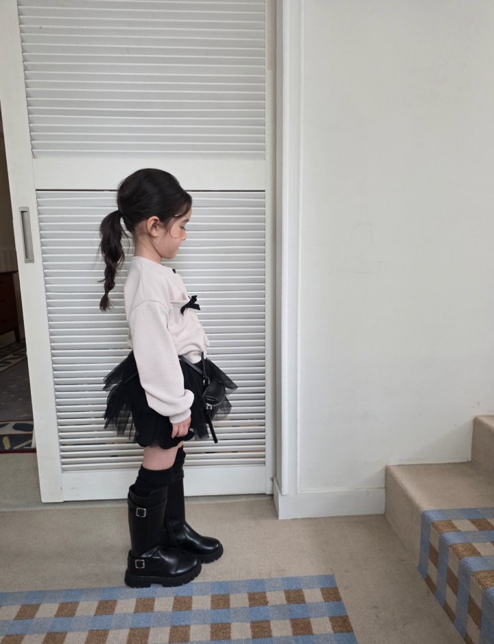 Comma - Korean Children Fashion - #stylishchildhood - Ribbon Pocket Cardigan - 3