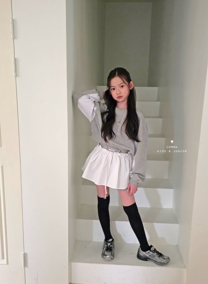 Comma - Korean Children Fashion - #todddlerfashion - Color-Block Skirt Pants - 3