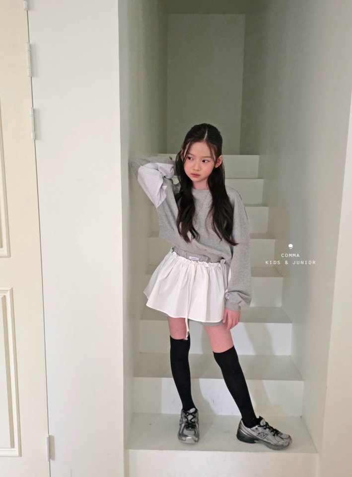 Comma - Korean Children Fashion - #todddlerfashion - Color-Block Skirt Pants - 4